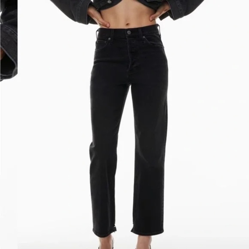 Aritzia Denim Forum The Arlo High Rise Straight Leg Jean